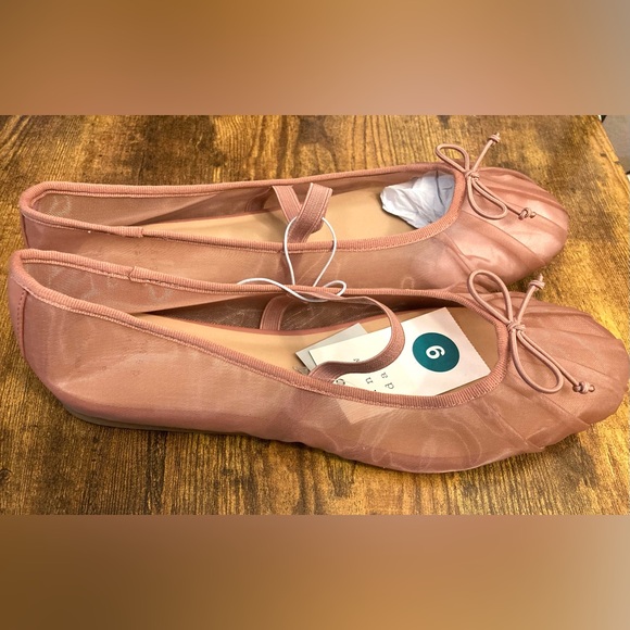 Women’s Rosa Mesh Bow Mary Jane Flats – a New Day™ Pink Size 9 new - Picture 4 of 7